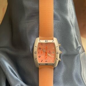 Michelle jelly watch with Orange Strap